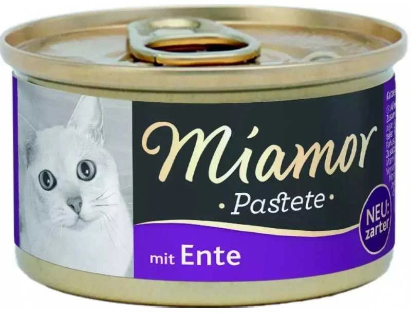 Katinų skanėstas - MIAMOR Mėsos paštetas su antiena 85g Be grūdų