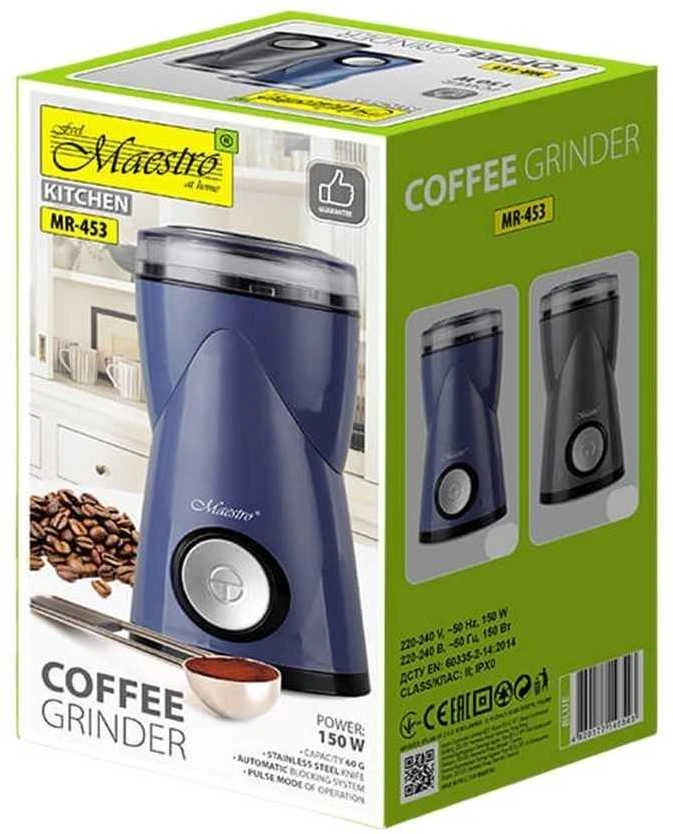 Kavamalė Feel-Maestro MR-453-Mėlynas coffee grinder Blade grinder 180 W