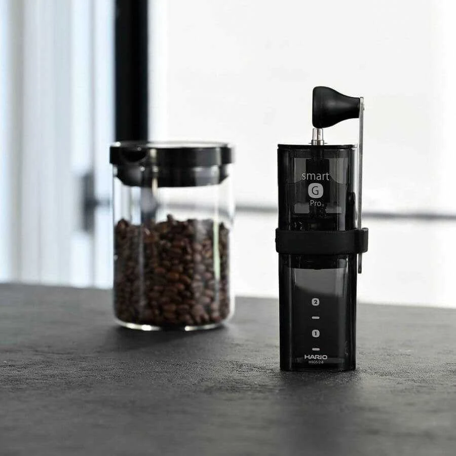Kavamalė Hario Smart G PRO Coffee Mill permatomas juoda