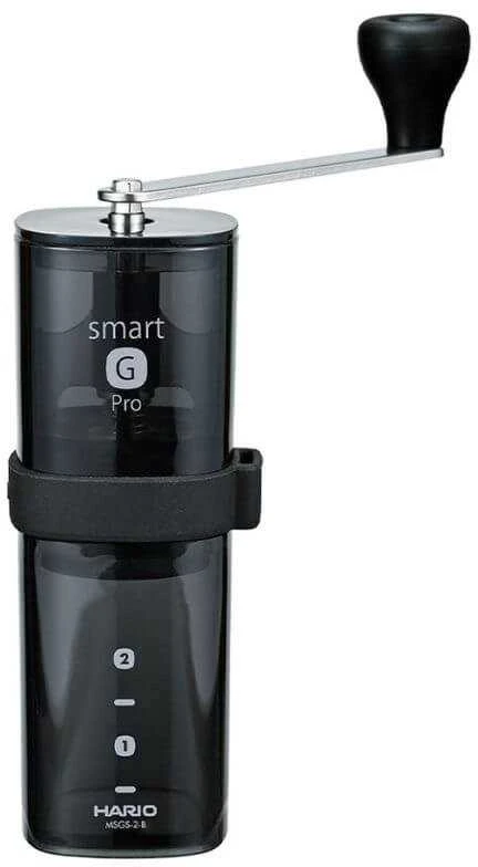 Kavamalė Hario Smart G PRO Coffee Mill permatomas juoda