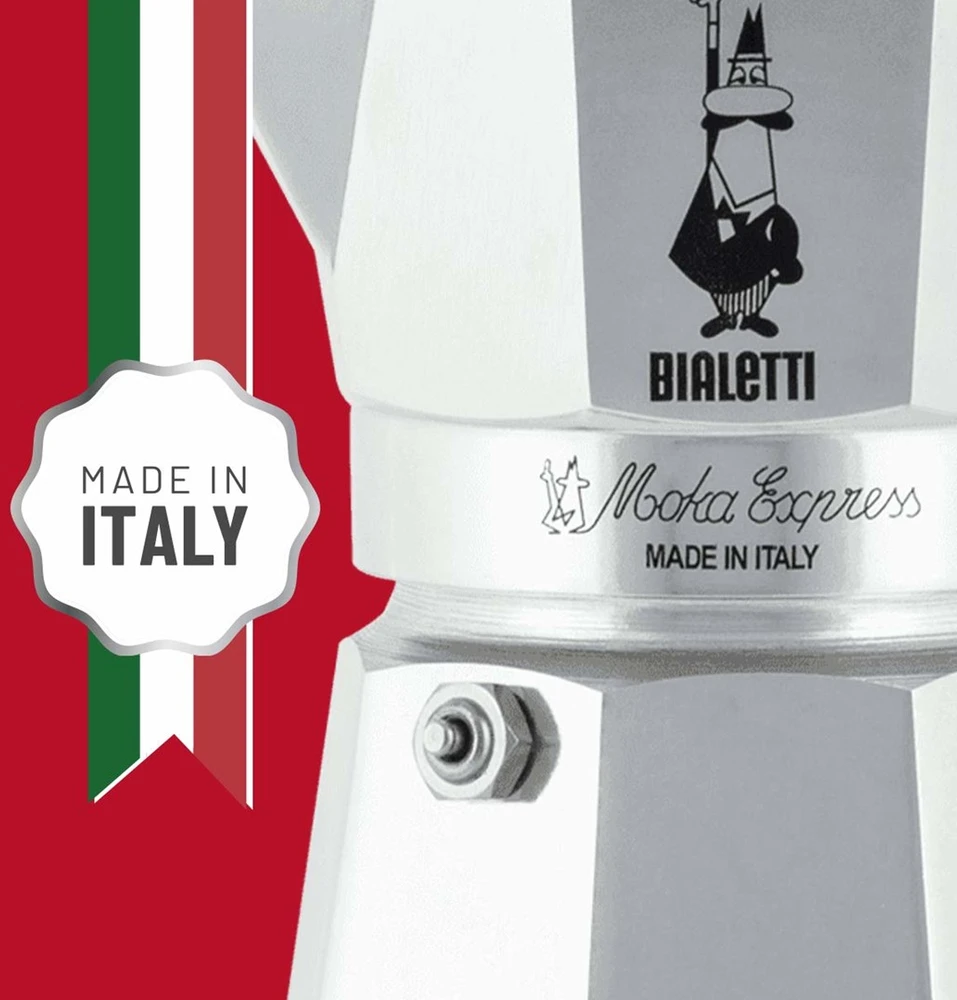 Kavinukas Bialetti Moka Express 60 ml, sidabro spalvos