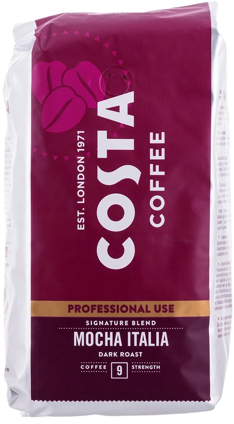 Dark Kavos pupelės COSTA PROFESSIONAL 1KG SIGNATURE BL TAMSIAUS SKRUDINIMO