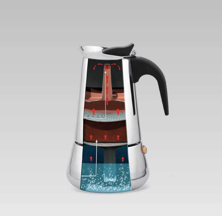 Maestro 4 cup kavos virimo aparatas MR-1660-4 sidabrinis