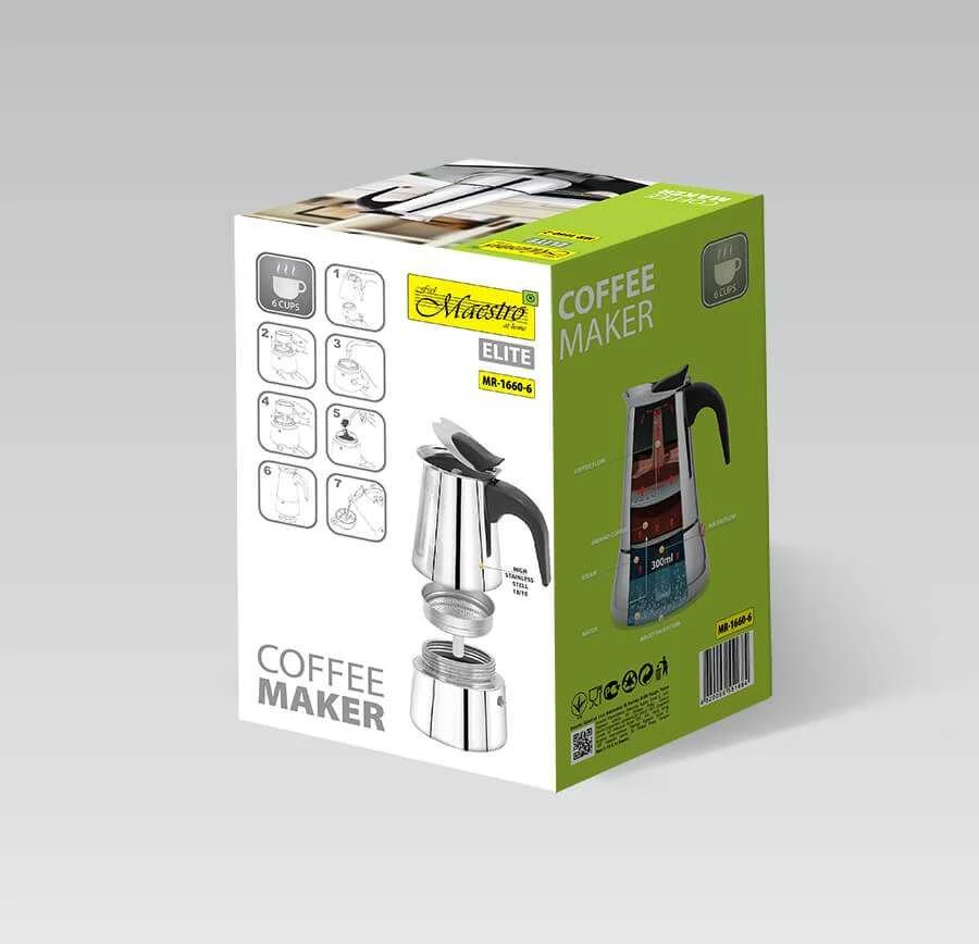 Kavos aparatas for 6 cups MR-1660-6 MAESTRO