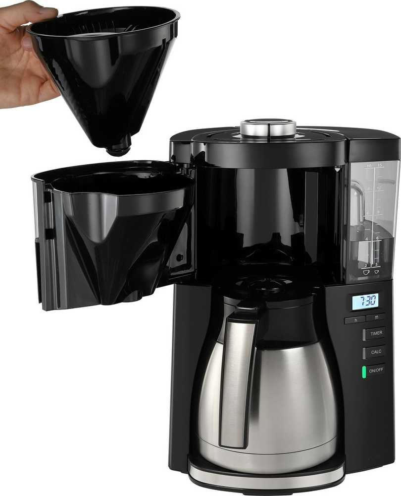 Kavos Aparatas - Melitta 1025-18 10 Puodelių Sidabrinis/Juodas