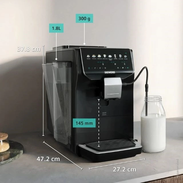 Siemens EQ500 iAroma TP553E07 15 bar espreso aparatas | Piano juodas