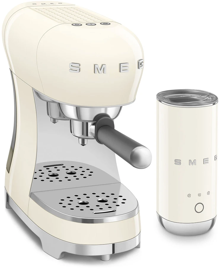Kavos aparatas - Smeg ECF12CREU + MFF02 Kreminis