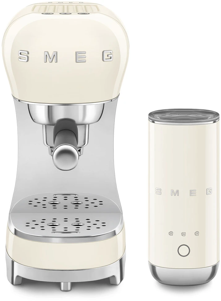 Kavos aparatas - Smeg ECF12CREU + MFF02 Kreminis