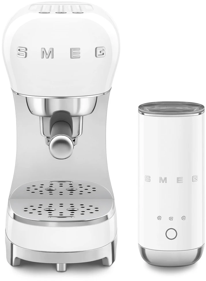 Kavos aparatas - Smeg ECF12WHEU + MFF02 Baltas