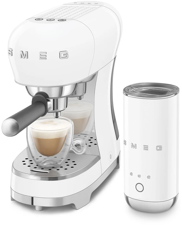 Kavos aparatas - Smeg ECF12WHEU + MFF02 Baltas