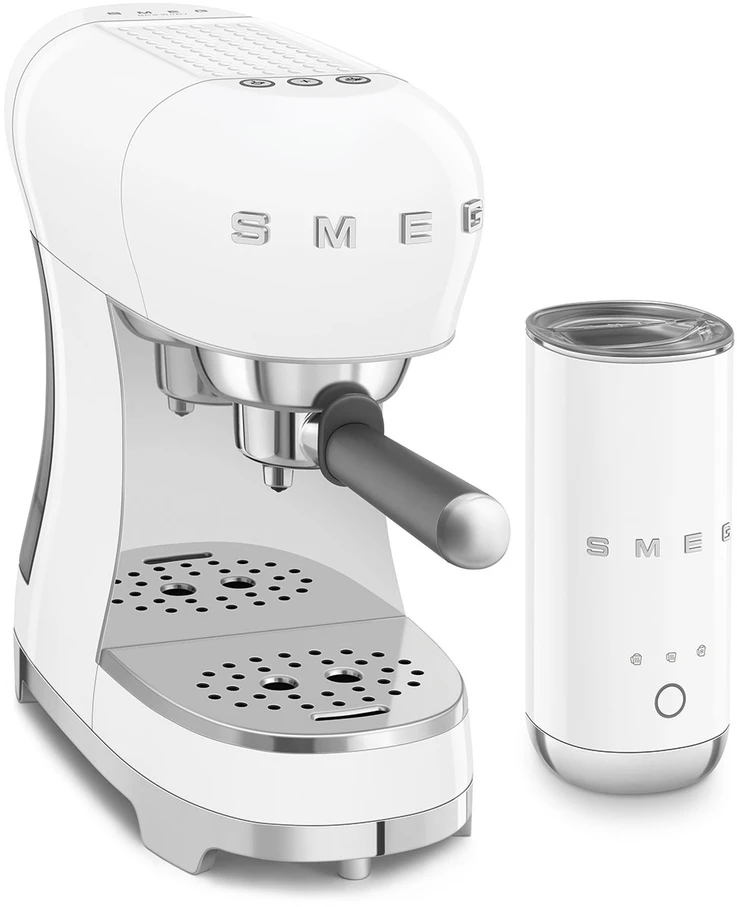 Kavos aparatas - Smeg ECF12WHEU + MFF02 Baltas