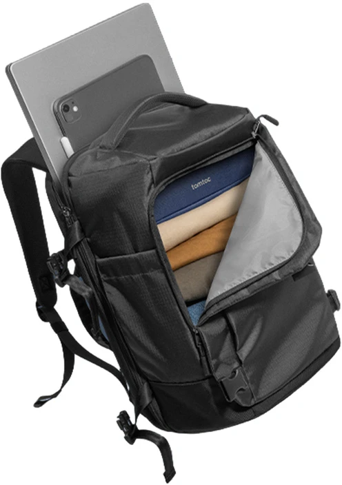 TOMTOC Navigator-T66 Liteway kelioninė kuprinė 28L/15.6" (juodas)