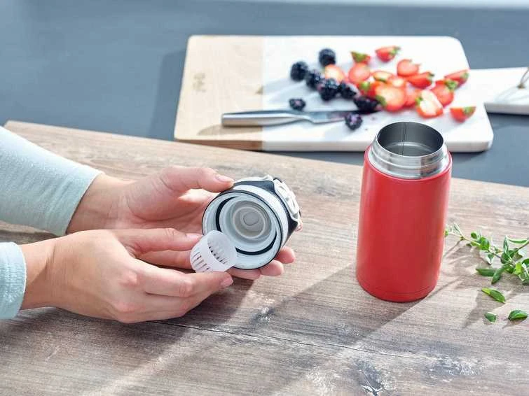 Leifheit 03245 travel mug 350 ml Juodas, Raudona Nerūdijantis plienas