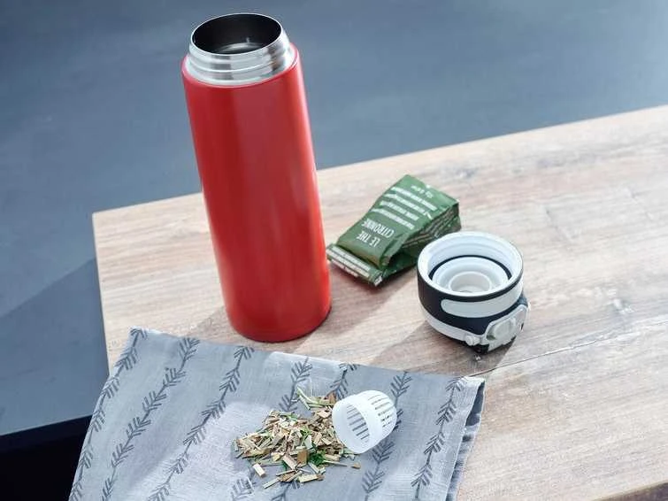 Leifheit 03273 travel mug 600 ml Juodas, Raudona Nerūdijantis plienas