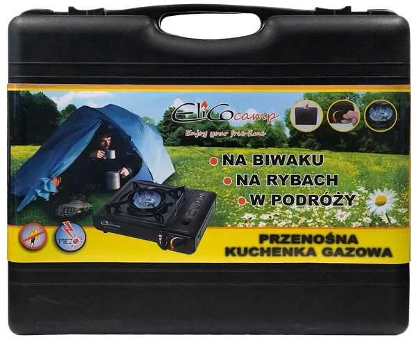 Elico Turistinė dujinė viryklė su lagaminu ElicoCamp 66005Z