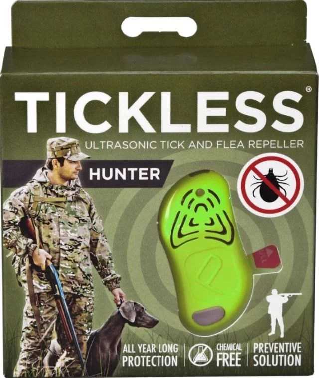 Protectone TickLess Hunter ultragarsinis pakabukas nuo erkių ir blusų, žalias