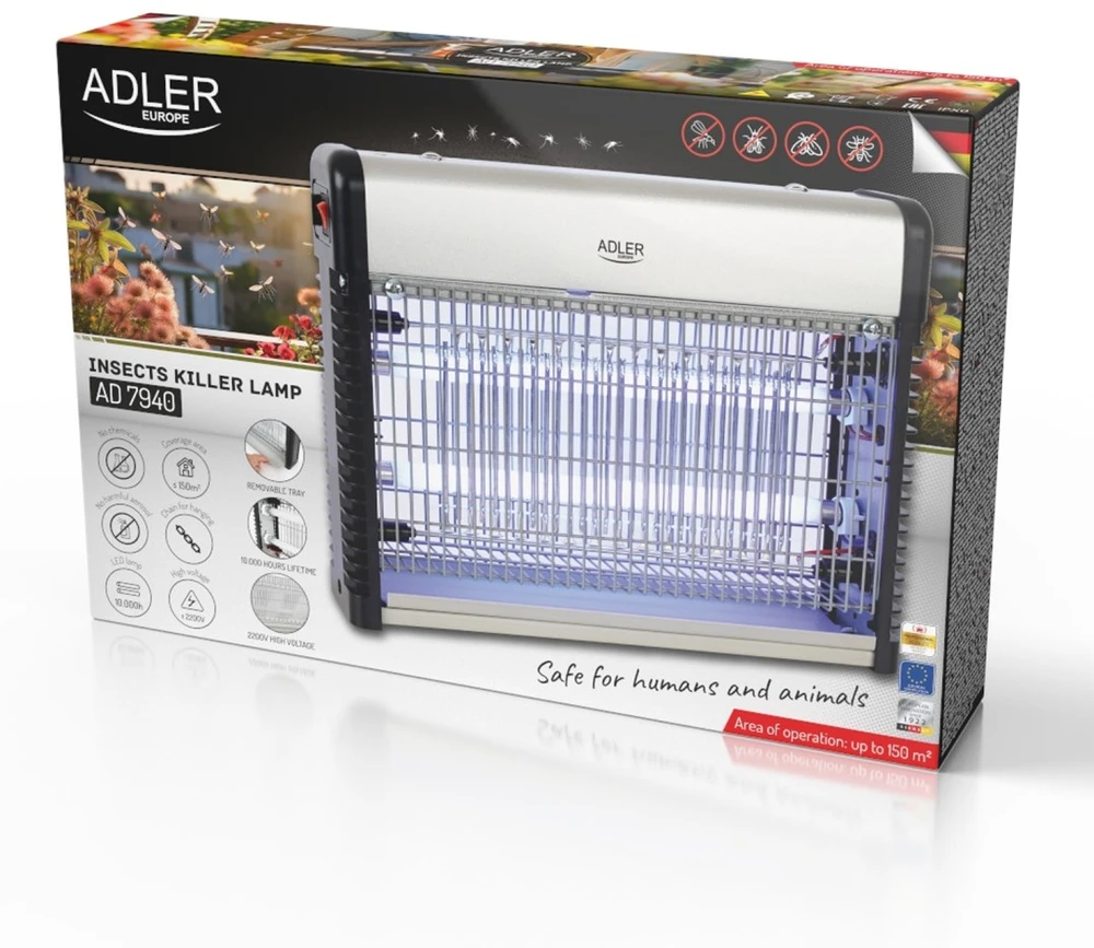 Adler | Vabzdžius naikinanti lempa LED | AD 7940 | 9 W