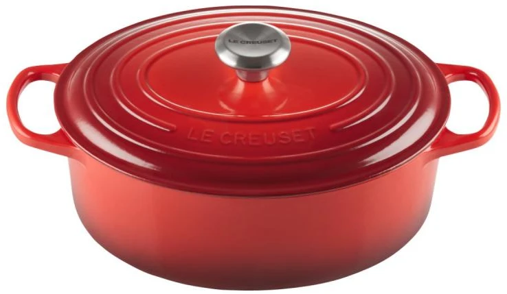 Troškintuvas Le Creuset Signature, ovalus, 27 cm, 4,1 l, vyšninis