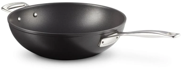 Le Creuset Toughened Non-Stick NonStick Stir-Fry StirFry Pan 30cm juodas sidabrinis (51104300010202)