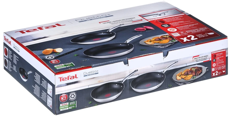 Keptuvių rinkinys TEFAL Duetto+ G732S255 (Skersmuo:24/28 cm)