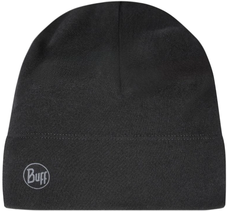 BUFF MERINO MIDWEIGHT BEANIE SOLID Juodas Cap.