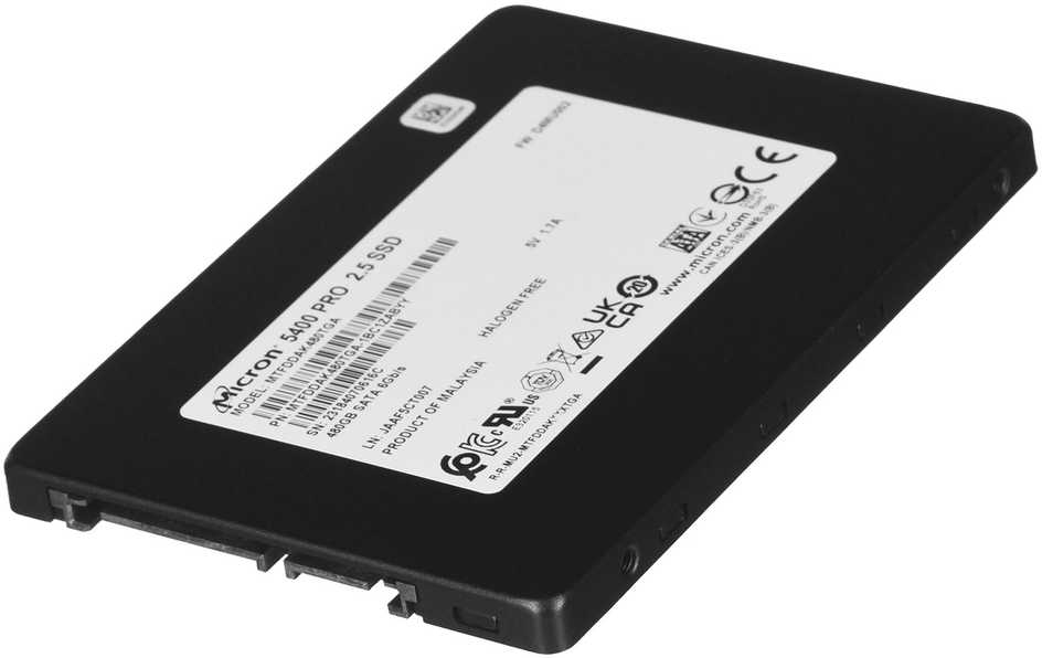 Micron 5400 PRO 480 GB SATA 2,5 colio (7 mm) ne SED SSD [vienas paketas], EAN: 649528933874
