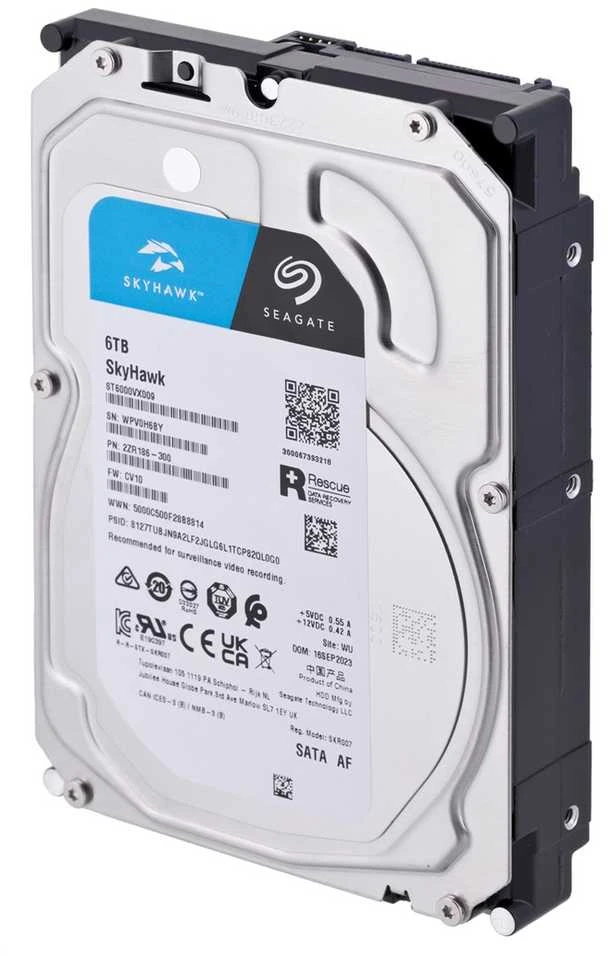 „SEAGATE“ HDD „SkyHawk Surveillance“ (3,5 colio/6 TB/SATA 6 Gb/s/rpm 5400)