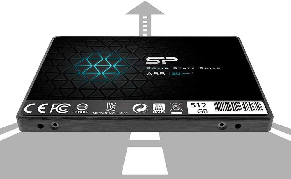 Kietasis diskas Silicon Power Ace A55 512 GB SSD 2.5, SATA III 6GB/s, 560/530 MB/s, 3D NAND