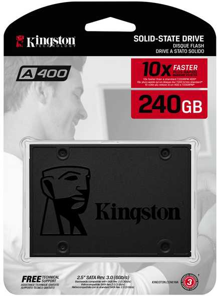 Vidinis diskas Kingston SSD A400 240GB Solid State  Drive /2.5 Inch/SATA 3