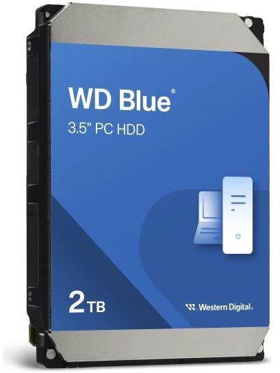 Sandisk Western Digital | Kietasis diskas | Mėlyna WD20EZBX | 7200 RPM | 2000 GB