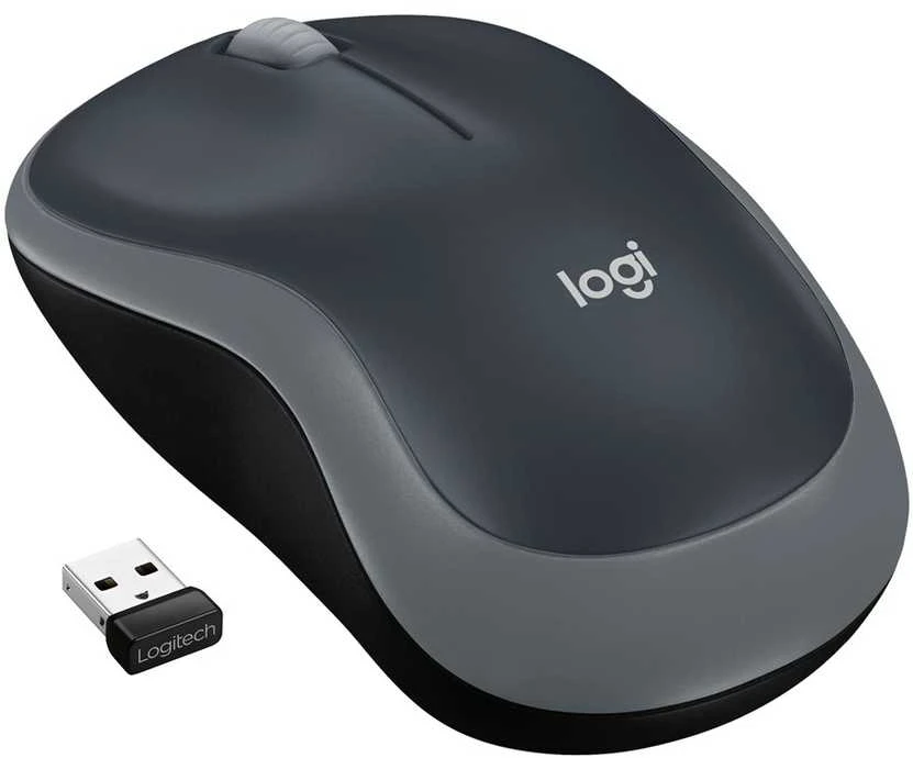 Bevielė pelė Logitech M185 pilka