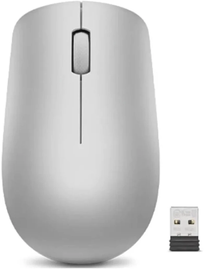 Lenovo Belaidė pelė 530 Platinos pilkas, 2.4 GHz Wireless via Nano USB