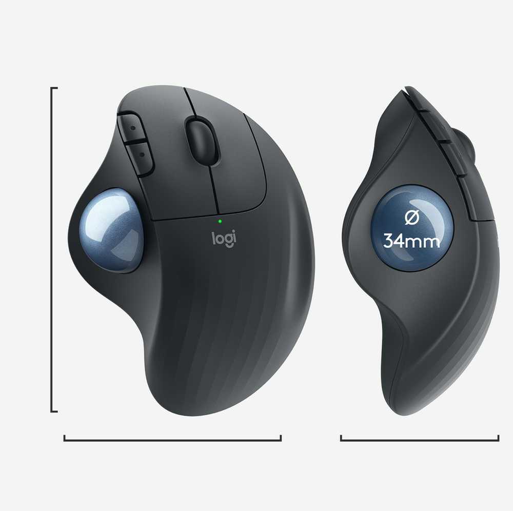 Belaidė Trackball pelė Logitech ERGO M575, juodos spalvos
