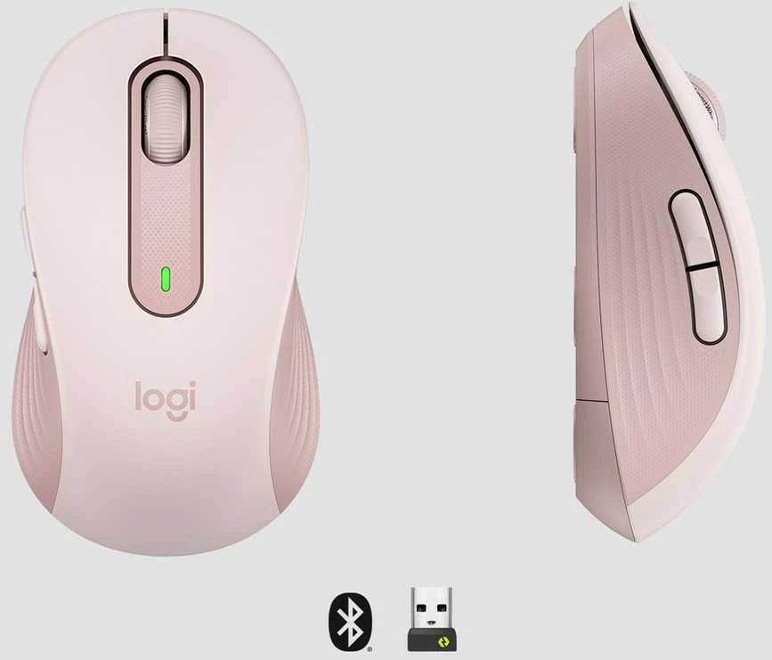 Belaidė pelė Logitech Signature M650 L, rožinės spalvos
