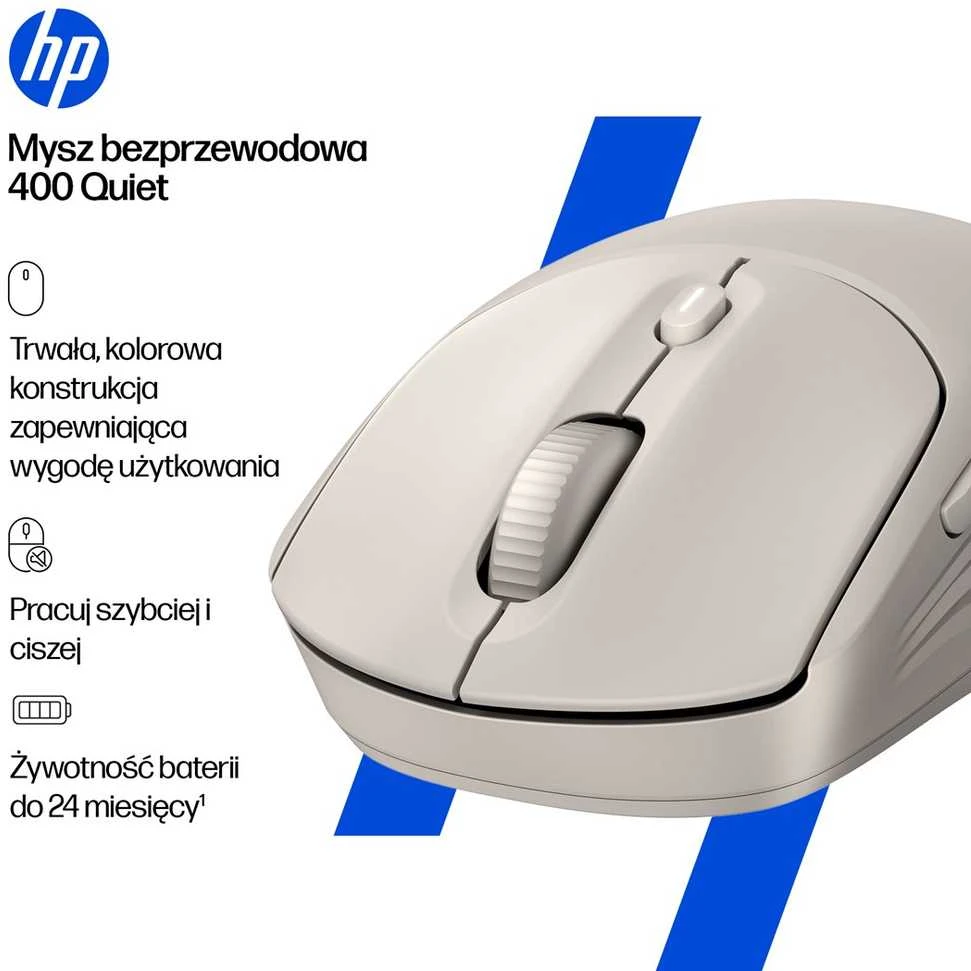 Hewlett Packard (HP) HP 410 Quiet Belaidė pelė - Juodas AZ7B2AA