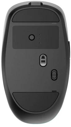 Gembird MUSW2-6B-01 Dual-mode belaidė pelė (2.4G + BT), 1600 DPI, 6-button, juodas