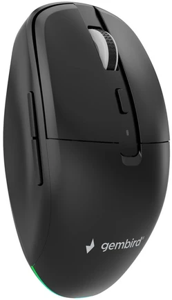 Gembird MUSW2-6B-01 Dual-mode belaidė pelė (2.4G + BT), 1600 DPI, 6-button, juodas