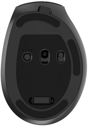 Gembird MUSW3-9B-01 Triple-mode wireless ergonomic pelė (2.4G + BT + USB), 2400 DPI, 9-button, juodas