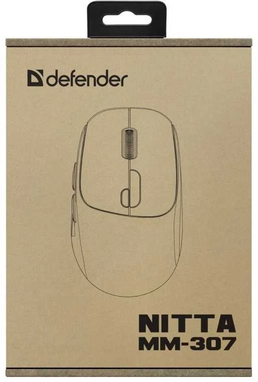 Pelė Defender Nitta MM-307 balta