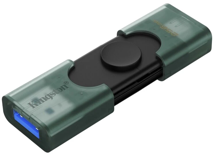 Kingston Technology USB Atmintinė - Kingston DataTraveler Duo 256GB USB-A/USB-C 3.2 - Juoda