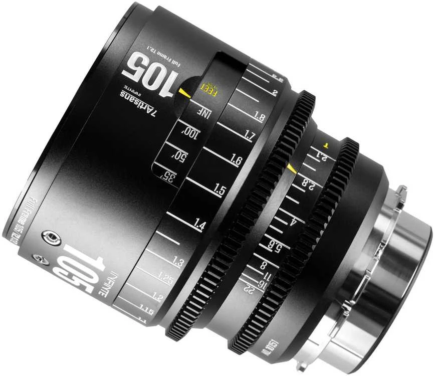 Nikkor Kino Objektyvas - 7Artisans INFINITE 105mm T2.1 PL Mount Juodas