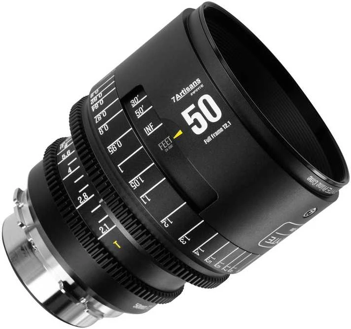 Nikkor Kino Objektyvas - 7Artisans INFINITE 50mm T2.1 PL Mount Juodas