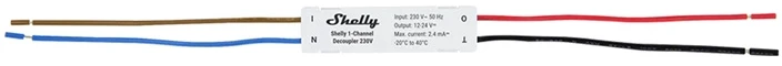 Shelly 1 kanalo keitiklis (decoupler) 230VAC i DC trigeri