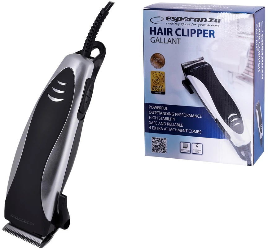 Esperanza EBC005S hair trimmers/clipper Juodas, Baltas