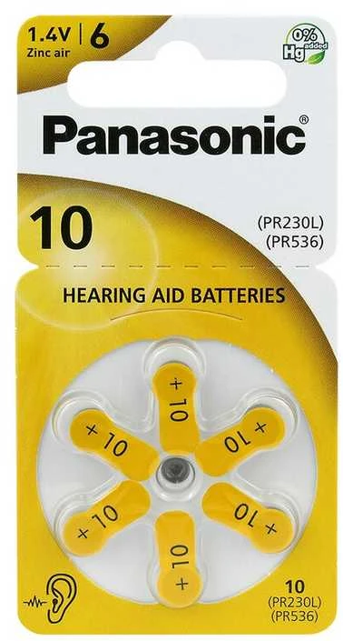 Panasonic 10 dydžio baterijų pakuotė