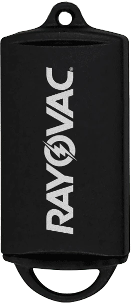 Rayovac raktų pakabuko tipo dėklas klausos aparatų elementams