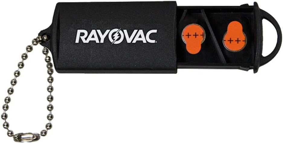 Rayovac raktų pakabuko tipo dėklas klausos aparatų elementams