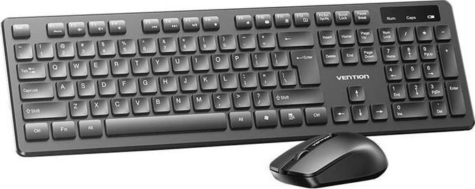 Klaviatūra VENTION KTDB0-EN Wireless Klaviatūros ir pelės rinkinys (Juodas)