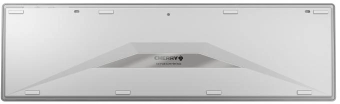 CHERRY KW 9100 SLIM - Klaviatūra - QWERTZ - Deutsch - baltas, Sidabrinė