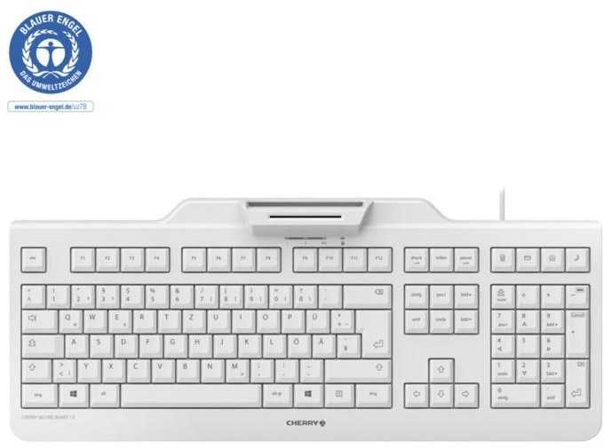 Klaviatūra - Cherry SECURE BOARD 1.0 Ergonomiška NFC Skaityklė Saugioje Režime